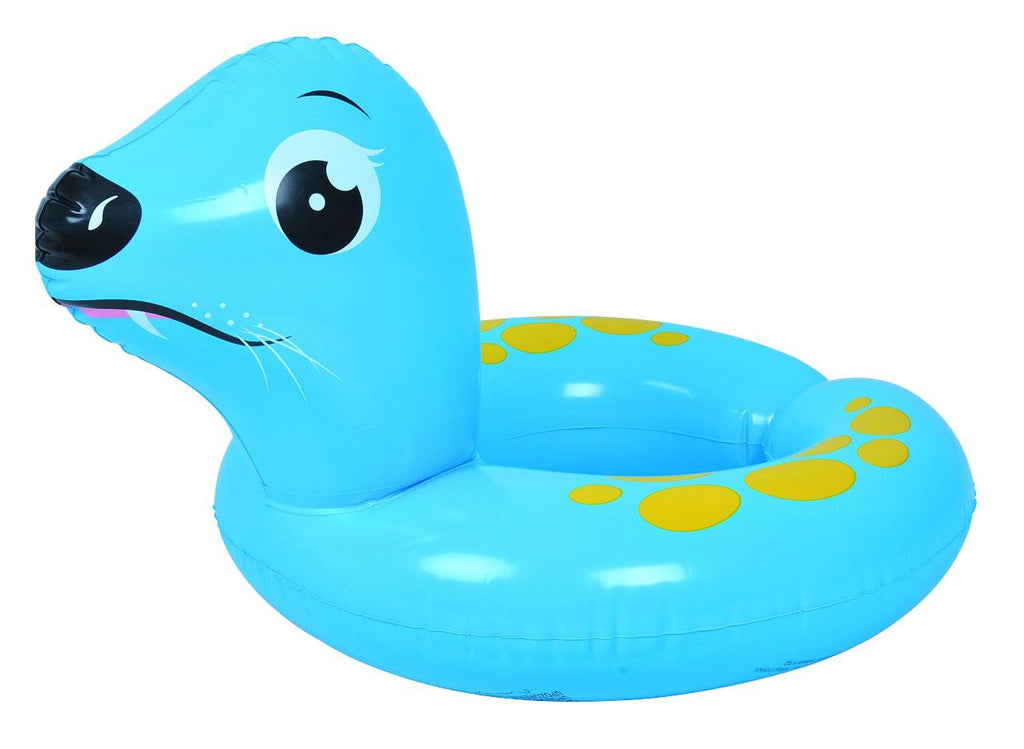 22" Blue Sea Lion Children's Inflatable Swimming Pool Split Ring Inner Tube