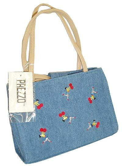 Prezzo Blue Denim Cheerleader Handbag Purse #YS 2588