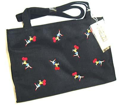 Prezzo Cheerleader Style Black Handbag Purse #YS 2157