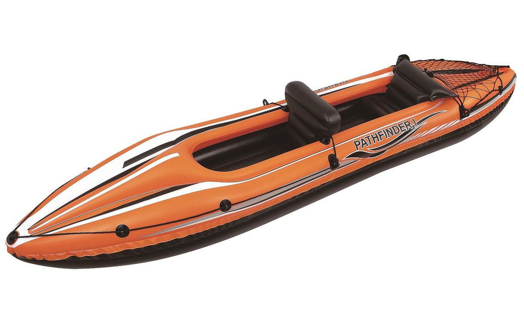 138" Orange and Black "Pathfinder I" Inflatable Two Person Kayak