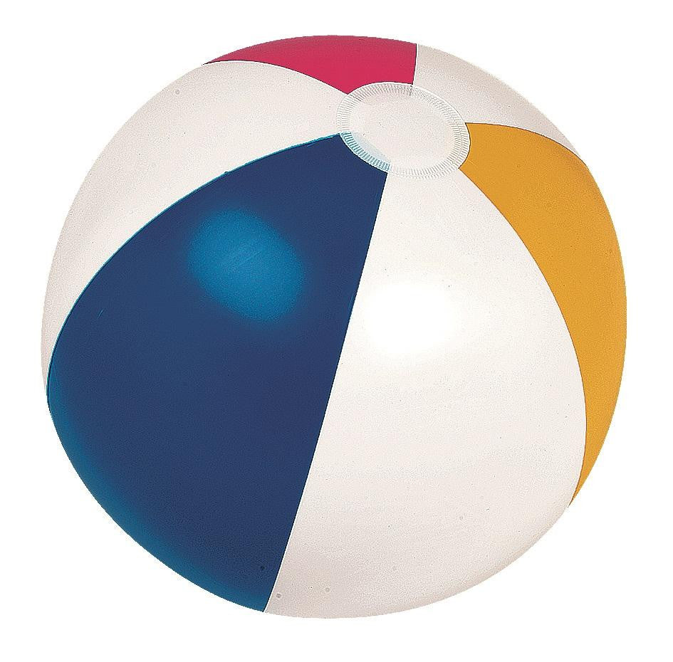 16" Classic Inflatable 6-Panel Beach Ball Swimming Pool Toy