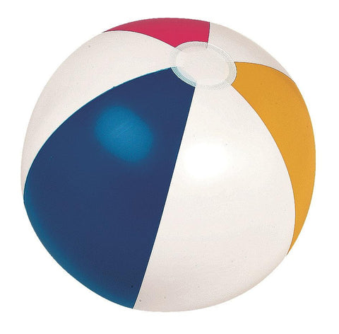 24" Classic Inflatable 6-Panel Beach Ball Swimming Pool Toy