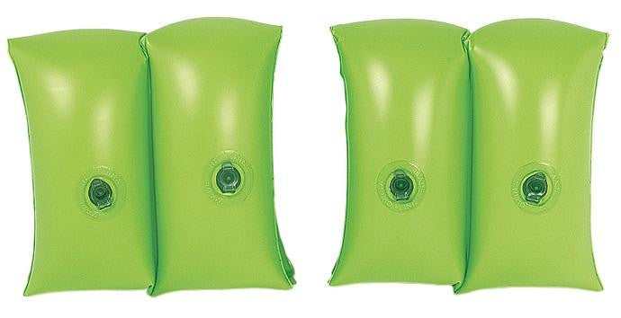 Set of 2 Lime Green Inflatable Swimming Pool Arm Floats for Kids 3-6 Years