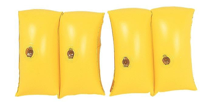 Set of 2 Yellow Inflatable Swimming Pool Arm Floats for Kids 3-6 Years