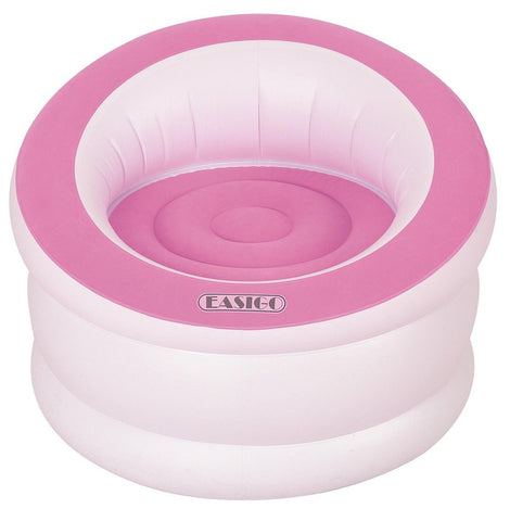 35" White and Flamingo Pink Indoor-Outdoor Inflatable "Easigo" Chair