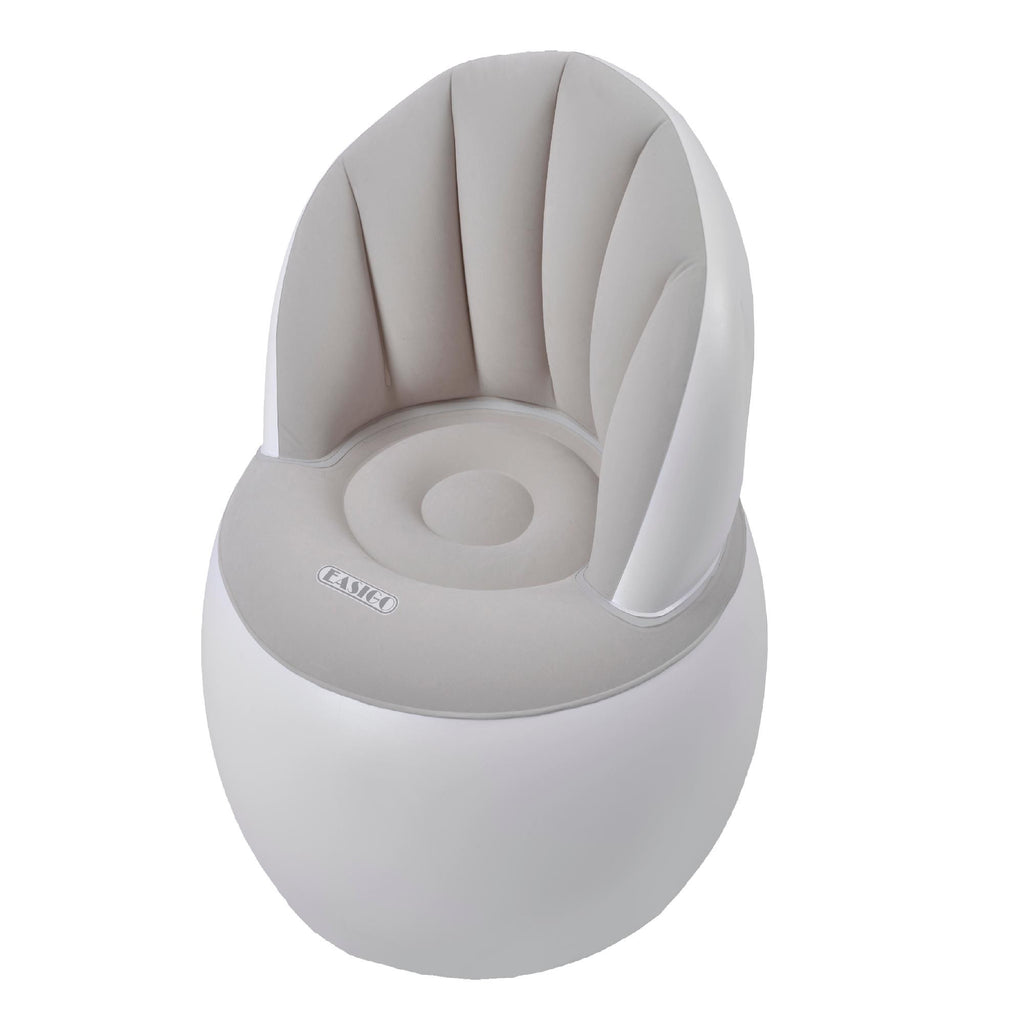 33.5" White and Gray Inflatable Indoor-Outdoor "Easigo" Armchair