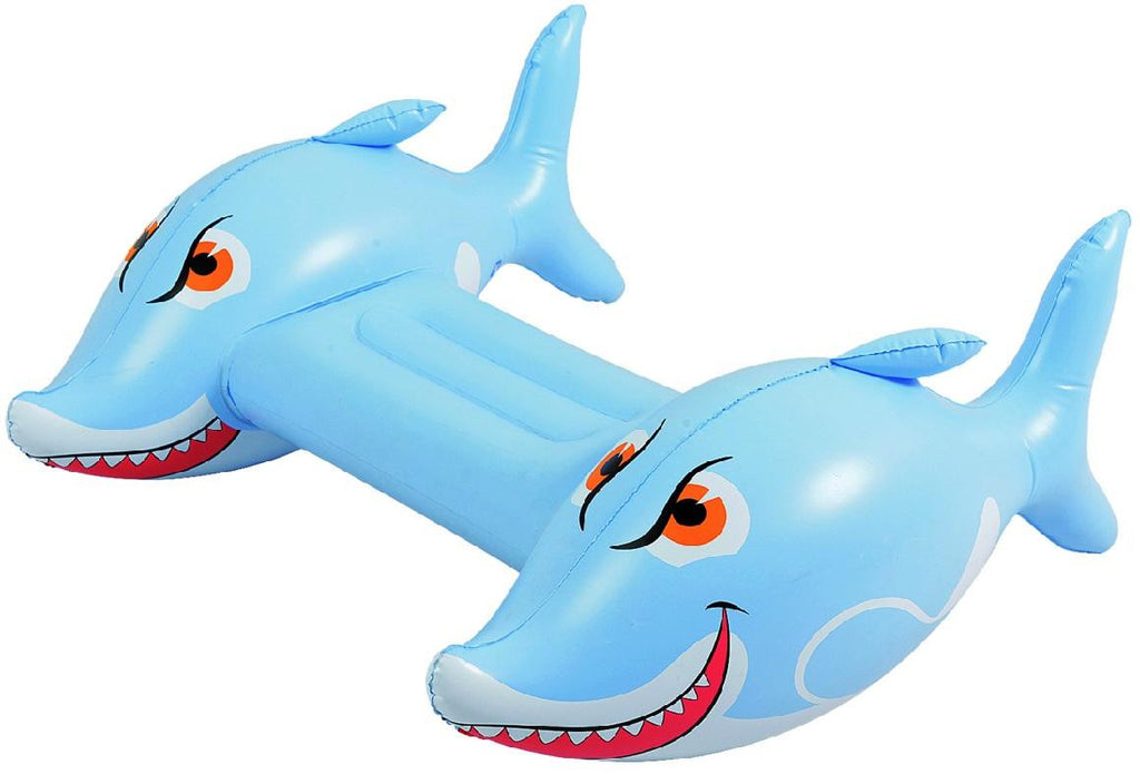 34" Blue and White Shark Children's Inflatable Swimming Pool Kickboard