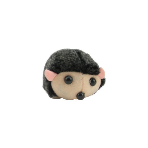 2.75" Plush Espresso Brown Faux Fur Scampering Mouse Toy for Cats