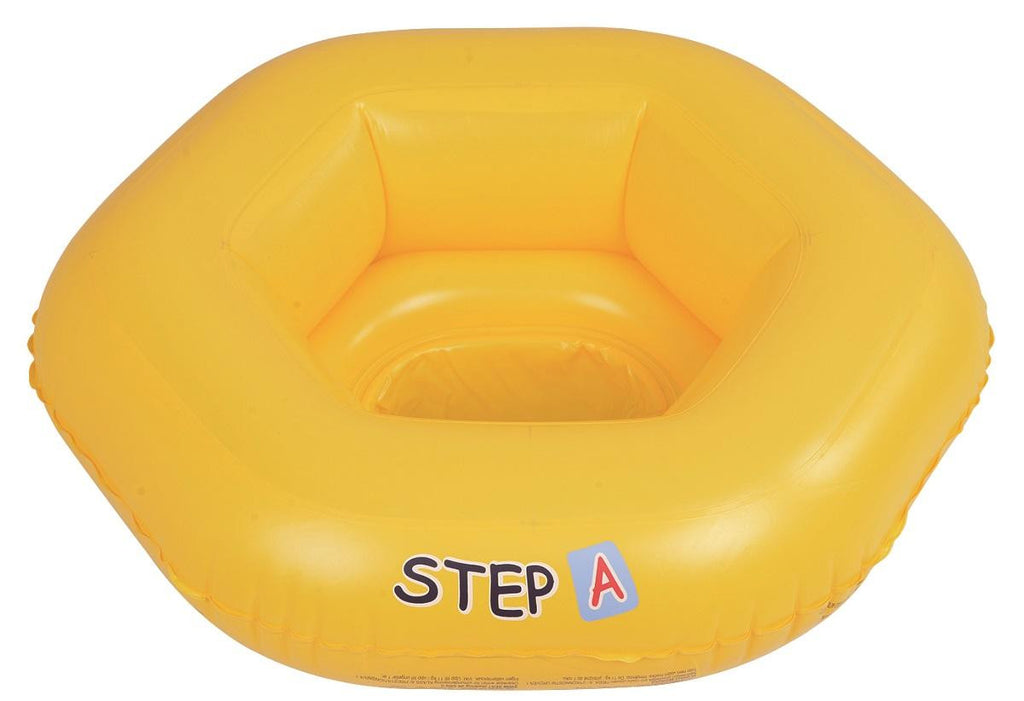 26" Yellow Swim "Step A" Inflatable Swimming Pool Baby Seat Float for Babies 0-1 Years