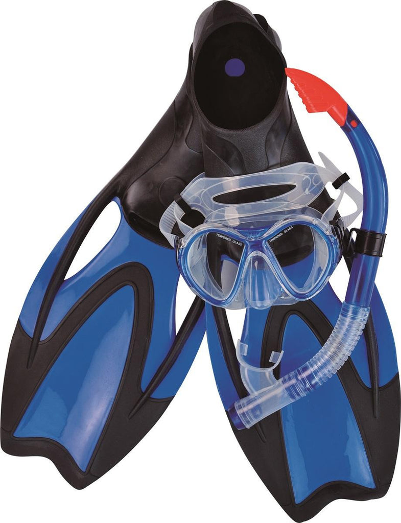 Blue Zray Teen-Young Adult Pro Scuba or Snorkeling Swimming Pool Set - Medium