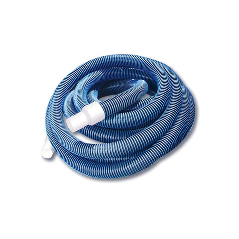 Blue Extruded EVA In-Ground Swimming Pool Vacuum Hose with Swivel Cuff - 50' x 1.5"