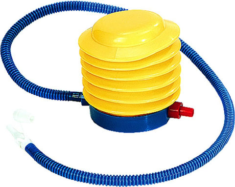 Bright Yellow and Blue Portable Foot Pump for Pool and Spa