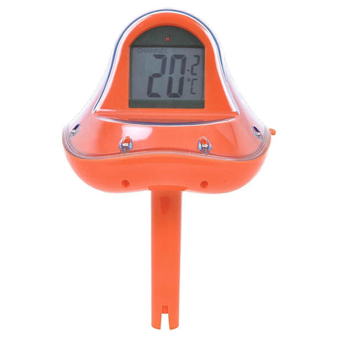 Orange Wireless Digital Swimming Pool Thermometer with Receiver Station