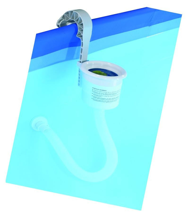 14.25" Adjustable Wall Mounted Pool Surface Skimmer with Frame Hanger