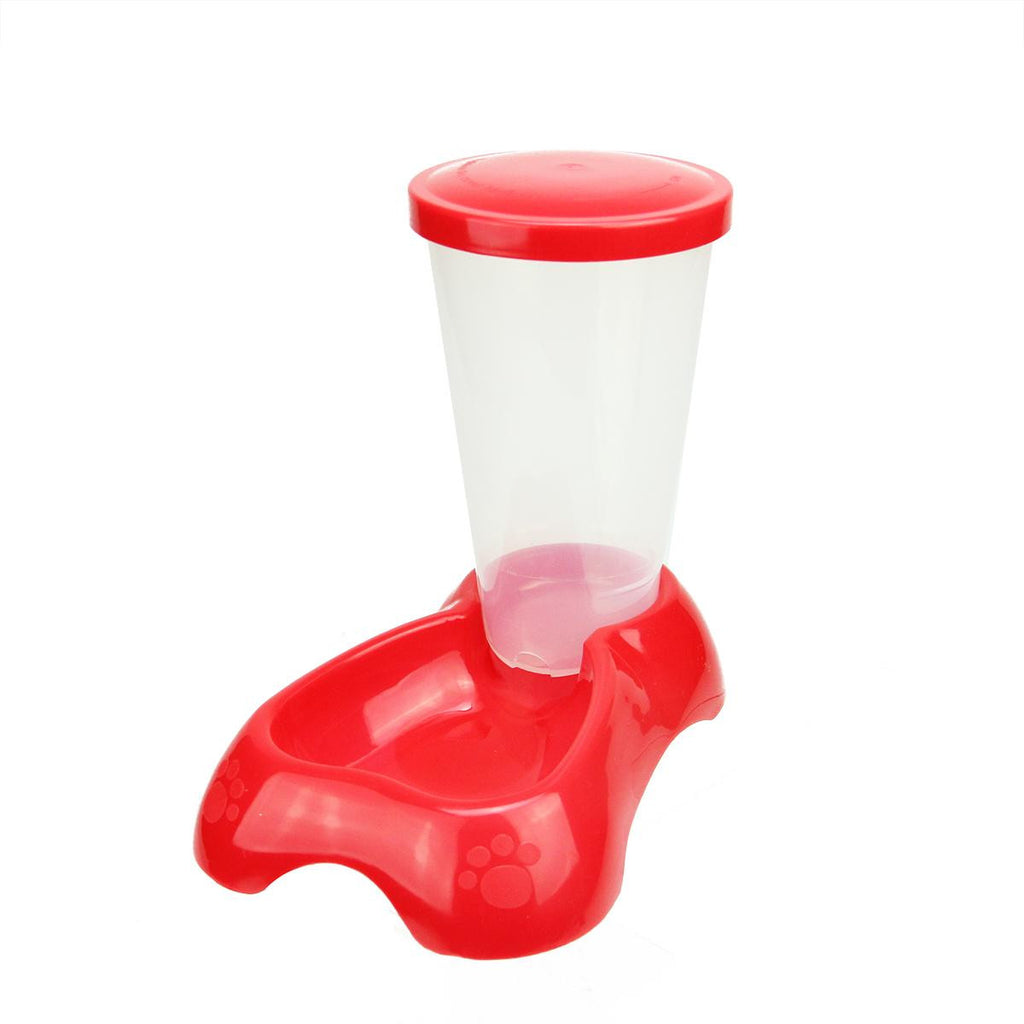 Red Seat Style Pet Drinking or Feeding Trough - 400ml Volume