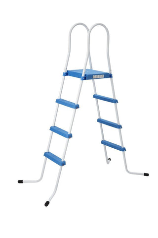 72.4" Three Step Above Ground Swimming Pool Deck Ladder with Platform