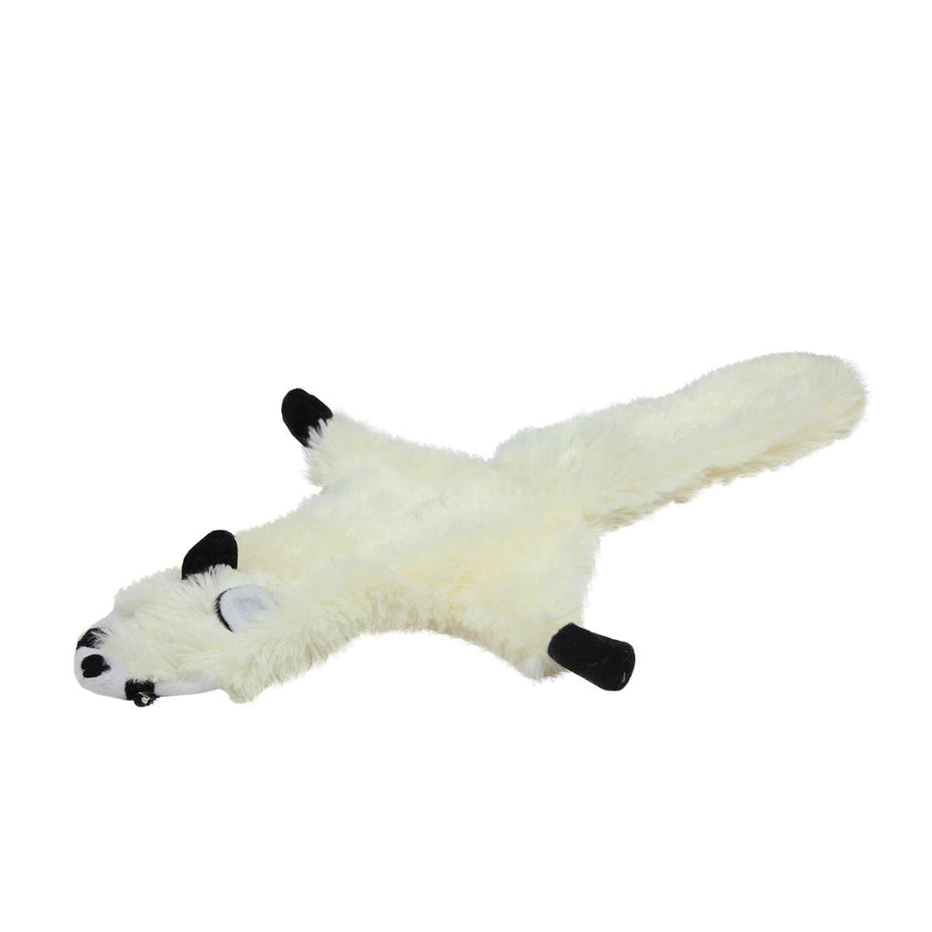 20.5" Stuffing-Free Fuzzy Ferret Durable Puppy Dog Toy with Dual Squeaker