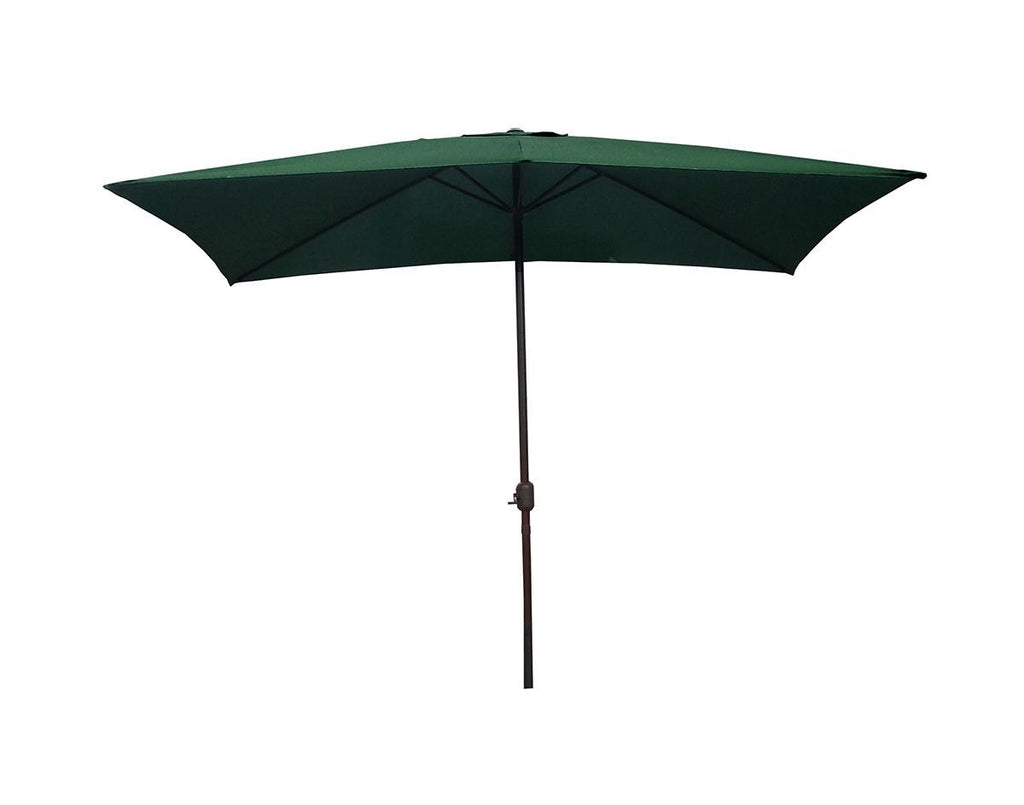 8.5' Outdoor Patio Market Umbrella with Hand Crank - Hunter Green