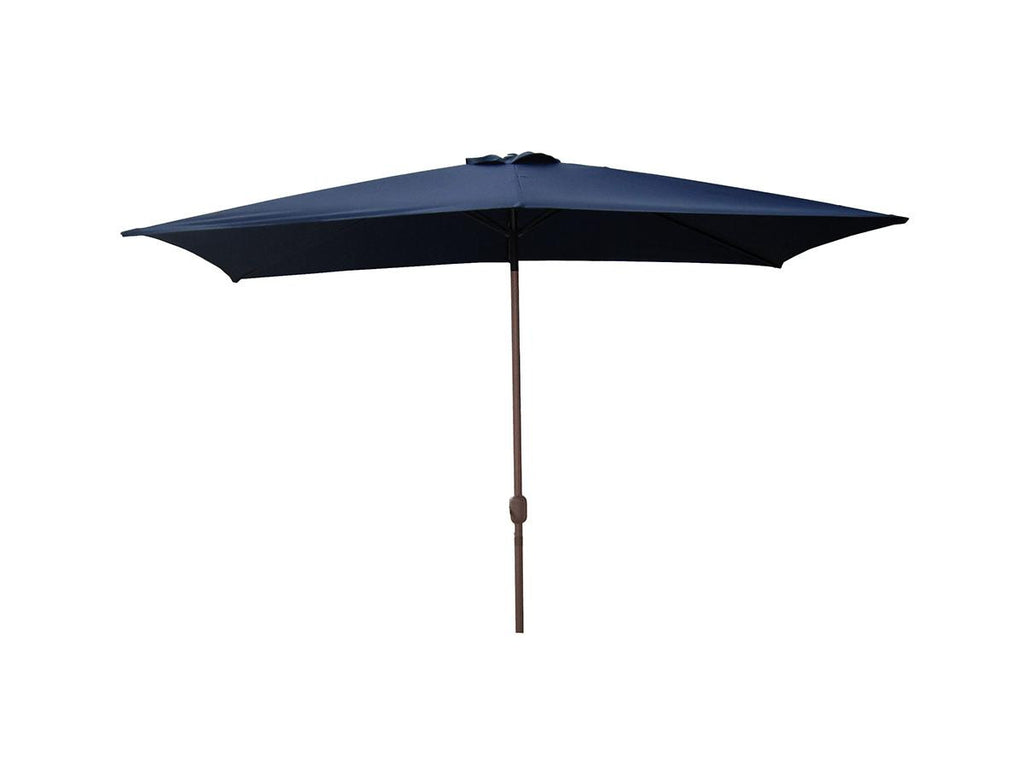 8.5' Outdoor Patio Market Umbrella with Hand Crank - Navy Blue