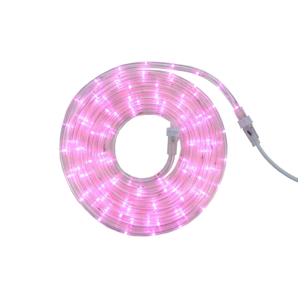 12' Pink LED Indoor-Outdoor Christmas Rope Lights