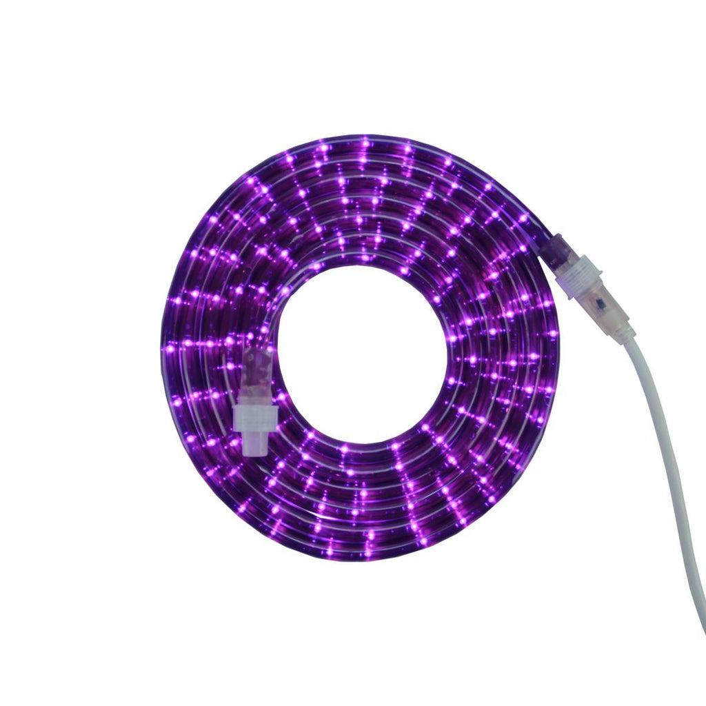 12' Purple LED Indoor-Outdoor Christmas Rope Lights