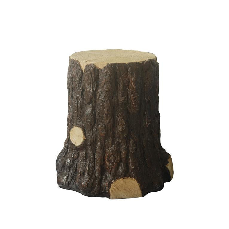 22" Tree Stump Outdoor Patio Garden Decorative Figure