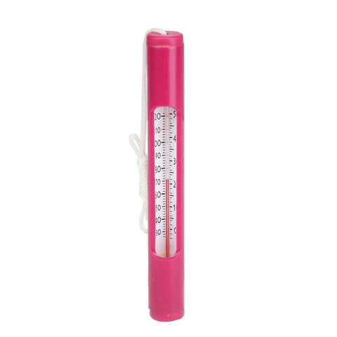 6.75" Pink Round Swimming Pool Thermometer with White Cord