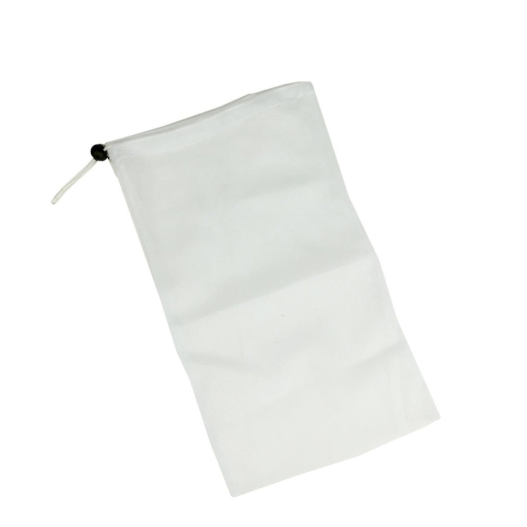 14" White Nylon Replacement Bag for Jet Vacuums with Drawstring