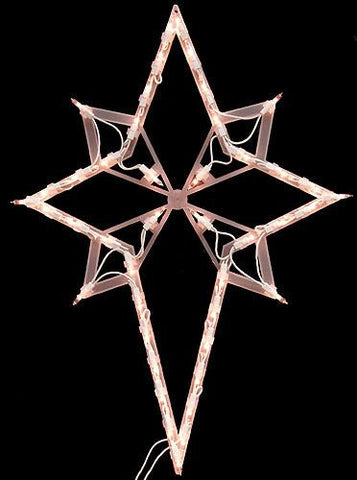 22" Lighted Star of Bethlehem Christmas Window Silhouette Decoration