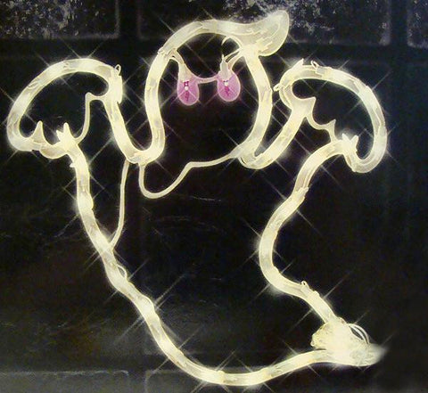 15" Lighted Halloween Spooky Ghost Window Silhouette Decoration