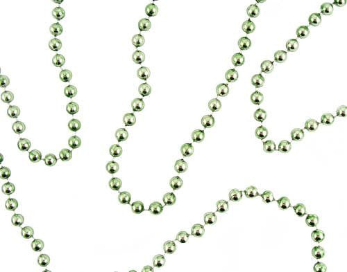 9' x 8mm Shiny Sage Green Beaded Artificial Christmas Garland - Unlit