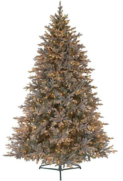 7.5' Baby Pine Blue Pre-Lit PE Artificial Christmas Tree - Clear Lights