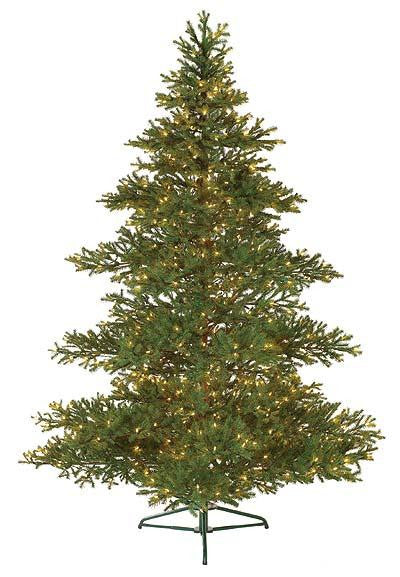 7.5' Pre-Lit Layered Balsam Artificial Christmas Tree - Clear Lights