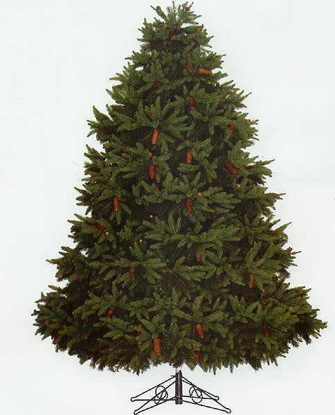 9' Full Fresh Cut Durango Spruce Artificial Christmas Tree Pre-Lit Clear Lights