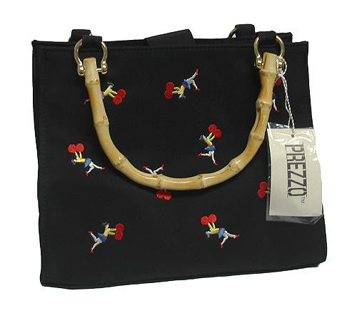 Prezzo Cheerleader Black Handbag Purse #YS 2155