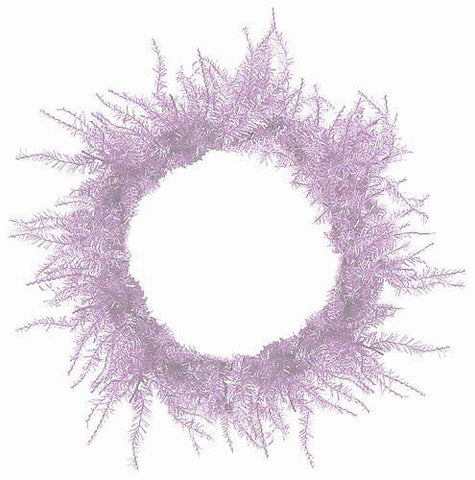 Whimsical Lavender Laser Artificial Christmas Wreath 30"