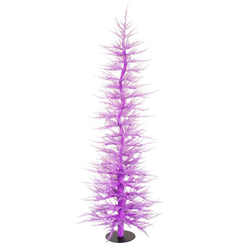 Whimsical Lavender Laser Artificial Christmas Tree 5'