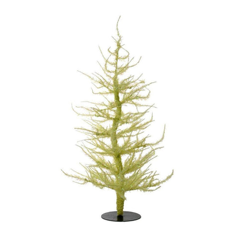 Whimsical Yellow Laser Artificial Christmas Tree 36"