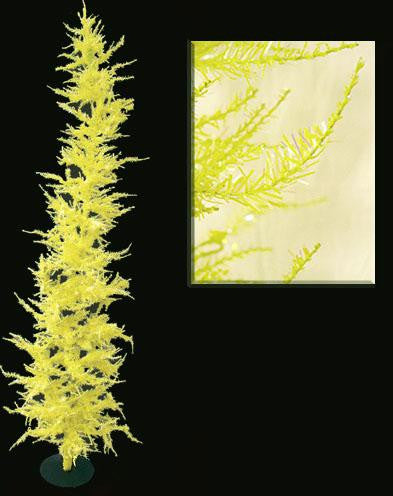 Whimsical Yellow Laser Artificial Christmas Tree 4'