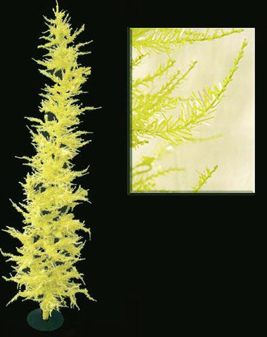 6' Whimsical Yellow Laser Artificial Christmas Tree - Unlit