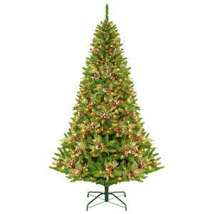 7.5' Pre-Lit Green River Spruce Medium Artificial Christmas Tree - Clear Lights