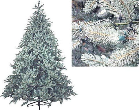 9' Just Cut Blue Aspen Frasier Pre-Lit Artificial Christmas Tree - Clear Lights