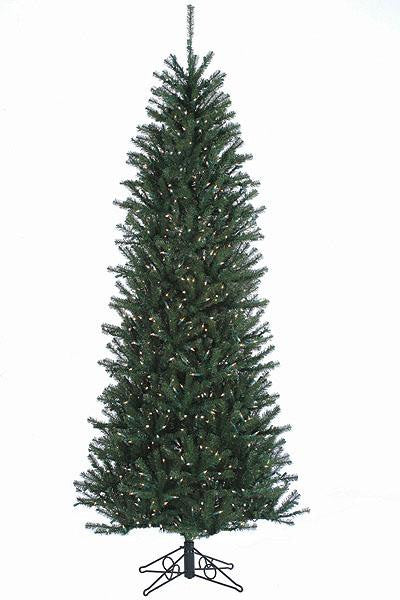 12' Slim Alexandria Pine Pre-Lit Artificial Christmas Tree - Clear Lights