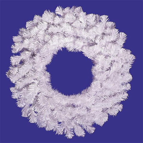 30" Crystal White Spruce Artificial Christmas Wreath - Unlit