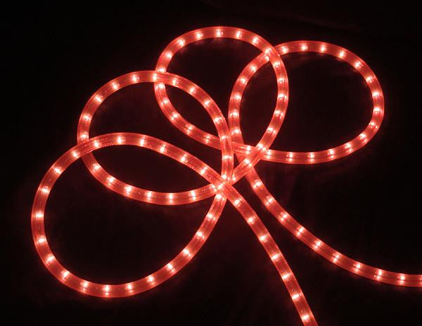 18' Bright Pink Indoor-Outdoor Christmas Rope Lights