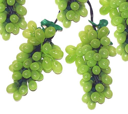 Wine Lovers Green Grape Christmas Light Set - 5 Clusters 100 Lights