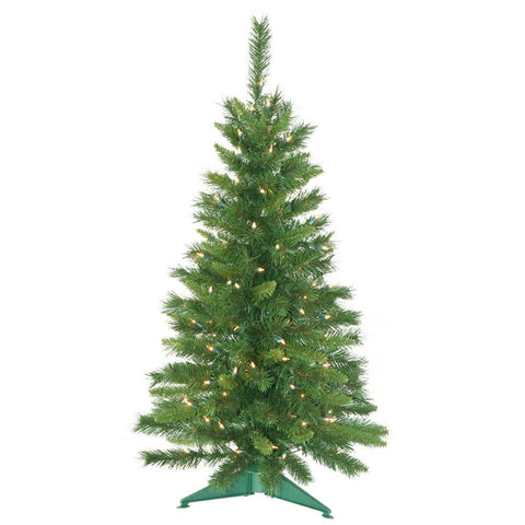 3.5' Pre-Lit Imperial Pine Artificial Christmas Tree - Clear Lights