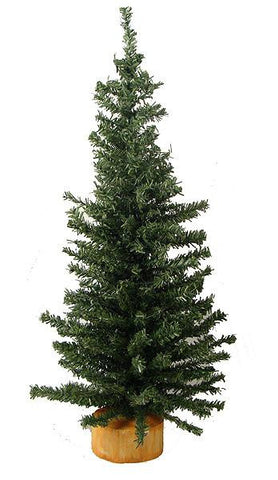 18" Mini Pine Artificial Village Christmas Tree - Unlit